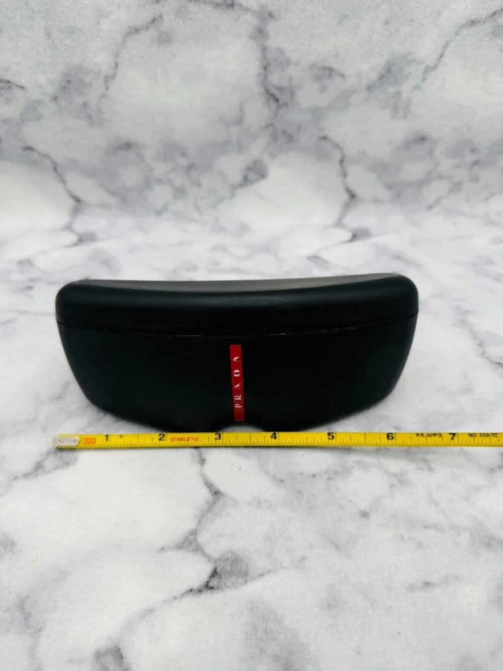 Prada Sunglasses Case,Black Hard Sport Case,Gray Cleaning Cloth,Authentic Card - Picture 5 of 11